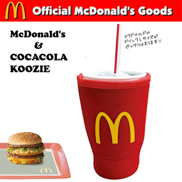 McDonald's & COCA COLA KOOZIE【マクドナルド ＆ コカコーラ クージー】アメ雑貨　マクドナルドグッズ ネームタッグ