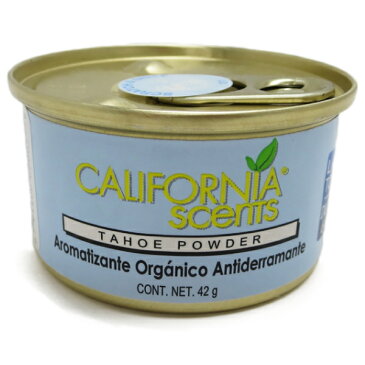カリフォルニアセンツ スピルプルーフ オーガニック エアフレッシュナー 【タホパウダー】芳香剤 ミニ缶  置き型 固形タイプ Made in U.S.A 車用芳香剤 エアーフレッシュナー 室内芳香剤 アメリカ製 CALIFORNIA SCENTS air fresher