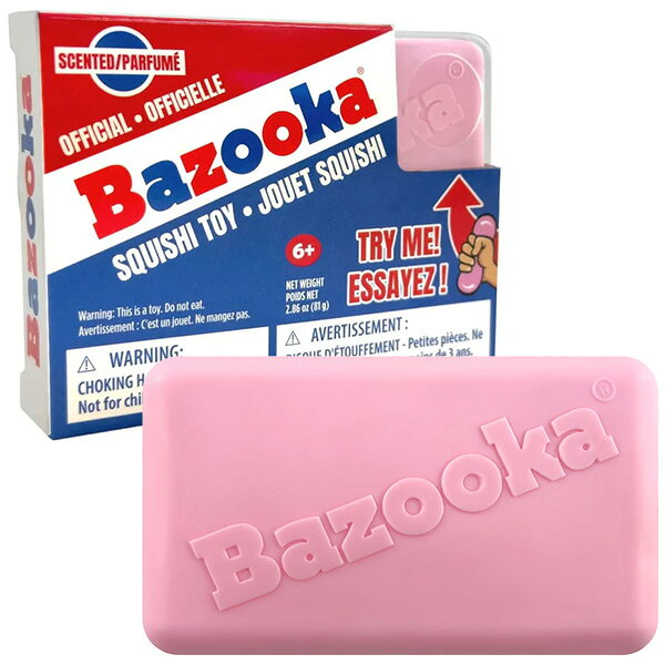 BAZOOKA スクイーズ バスーカ ガム スクイーズ おもちゃ ストレス解消 癒し ストレス発散 減圧 スクイーズ玩具 ぷにぷに 握る ストレスボール おもしろ 面白雑貨 アメトイ アメリカン雑貨 アメリカ雑貨 プレゼント fun-and-funny-10010008 アメリカ雑貨 ミニカー FUN FUNNY サンプル画像2