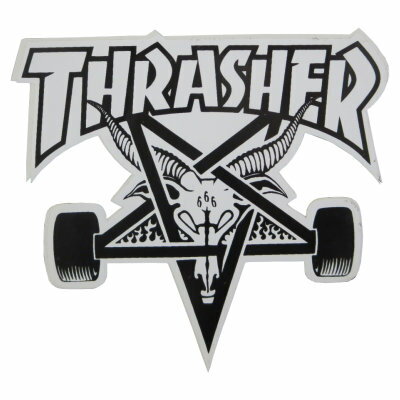 【 ステッカー 】 ステッカー THRASHER / スケートボード スケボー 雑誌【 スラッシャー 】
