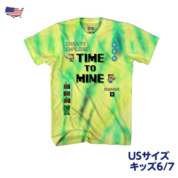 マインクラフト tシャツ キッズ 半袖 アメカジ 男の子 ゲーム マインクラフト キャラクター USサイズ6/7 サイズ 110 120 アメキャラ ボーイズ 子供服 服 こども 子供 子ども カジュアル かわいい おしゃれ 送料無料 アメリカ雑貨 アメリカン雑貨のサムネイル