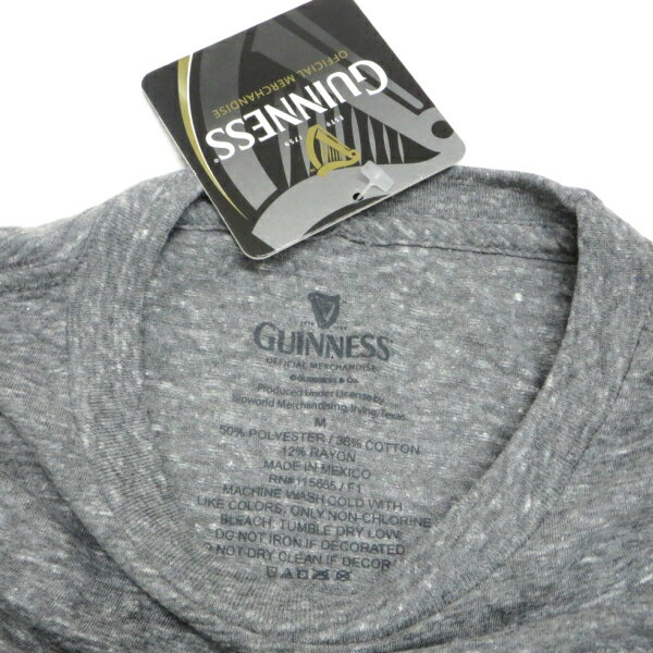 Tシャツ GUINNESS DUBLIN IRELAND CLOVER T372-M ギネスtシャツ アメリカメンズMサイズ　メンズ半袖Tシャツ　UネックTシャツ　アメカジ　カジュアル　ギネスビールTシャツ