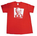 【本日限定ポイント5倍】KFC official Tシャツ T274-M　レッド　アメリカメン...