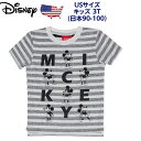 ミッキーマウス ボーダー tシャツ キッズ 半袖 3t 90 100 アメカジ 男の子 ディズニー ボーイズ 子供服 服 こども ビッグ 子供 子ども 洋服 綿...