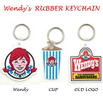 Wendy ウェンディーズ ラバーキーチェーン 【3タイプ】キーホルダー　アメリカ製　企業キャラクター　ウェンディーズ ハンバーガー　アメリカン雑貨　Made in U.S.A 鍵