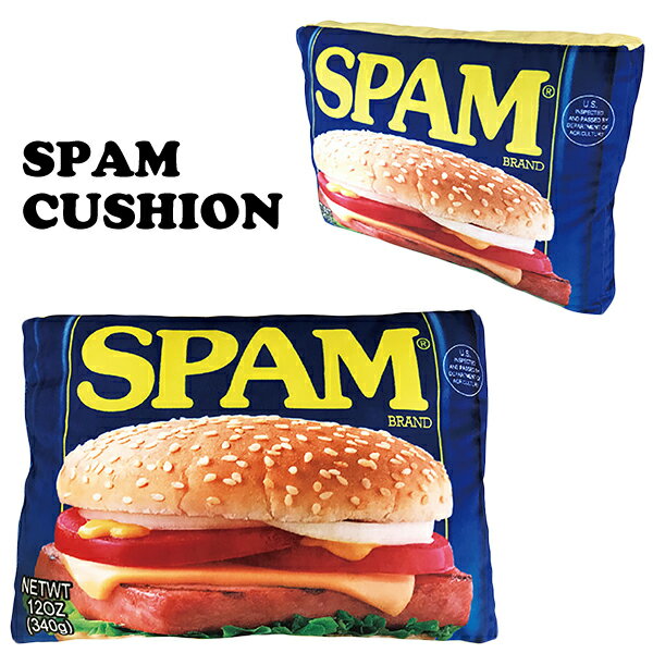 SPAM スパム クッション アメリカンカンパニー ダイカットクッション サイズ:W420/D150/H420mm インテリア雑貨 アメリカン雑貨　ソファー リビング 車 枕 抱き枕のサムネイル