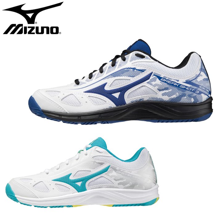 ミズノ(mizuno) テニスシューズ ブレイクショット3 AC (メンズ レディース ジュニア 男女兼用 靴 テニス ソフトテニス オールコート 部活 練習) 61GA2140