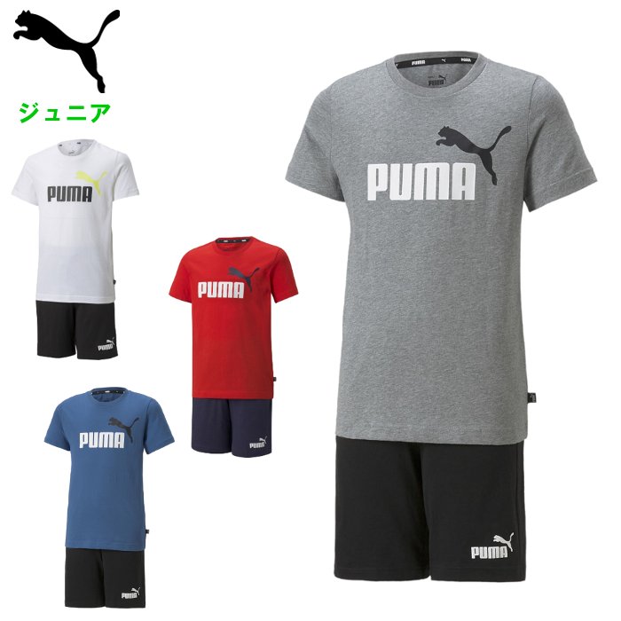 プーマ ジュニア 上下セット (Tシャツ ハーフパンツ ハーパン 半袖 シャツ セットアップ 運動 スポーツウェア 子供服 男の子 小学生 PUMA あす楽) 849616