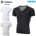 ゴールドウィン メンズ クーリング Vネック 半袖シャツ (Tシャツ ゴルフ ランニング インナー 涼感ウェア 冷感 涼感 ひんやり 冷たい 夏用 スポーツ 運...