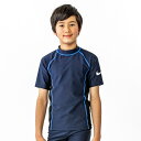 ナイキ ボーイズ ラッシュガード (男の子 ジュニア 水着 半袖 UVカット スイムウェア トップス スイミング プール 小学生 小学校 即日発送 NIKE) ...