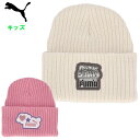 【月間優良ショップ受賞店】 プーマ ジュニア ニット帽 (キッズ 男の子 女の子 帽子 冬用 防寒 ニットキャップ ビーニー PUMA 即日発送) 025643
