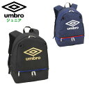 アンブロ(UMBRO) JR 洗える バツクパツク ●素材 ・ポリエステル(裏PU加工) ●サイズ 約30×42×20cm ●カラー ・BK:ブラック ・NV:ネイビー はっ水加工の素材を使用した、「洗えるジュニアバックパック」。 汚れが気になったら、ネット入れてそのまま洗濯機に。丸洗いで清潔さを保てます。 内側に消臭ネームを使用。 ボール収納ネット、砂抜けメッシュ機能のシューズルーム、ショルダーベルトにはリフレクター付。 ※商品の画像はできる限り実物に近づけるよう配慮しております。 お使いのモニターやご覧になる環境によりまして、 色目が若干異なる場合がございますので、ご了承くださいませ。 ※メーカー希望小売価格はメーカーサイトに基づいて掲載しています。アンブロ(umbro) JR 洗える バックパック