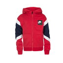 ナイキ AIR FZ HOODIE (パーカー ジュニア 子供 こども ジャケット ウェア スポーツ カジュアル 黒 ブラック 赤 レッド フルジップ フード NIKE 即日発送) 76D595(4)