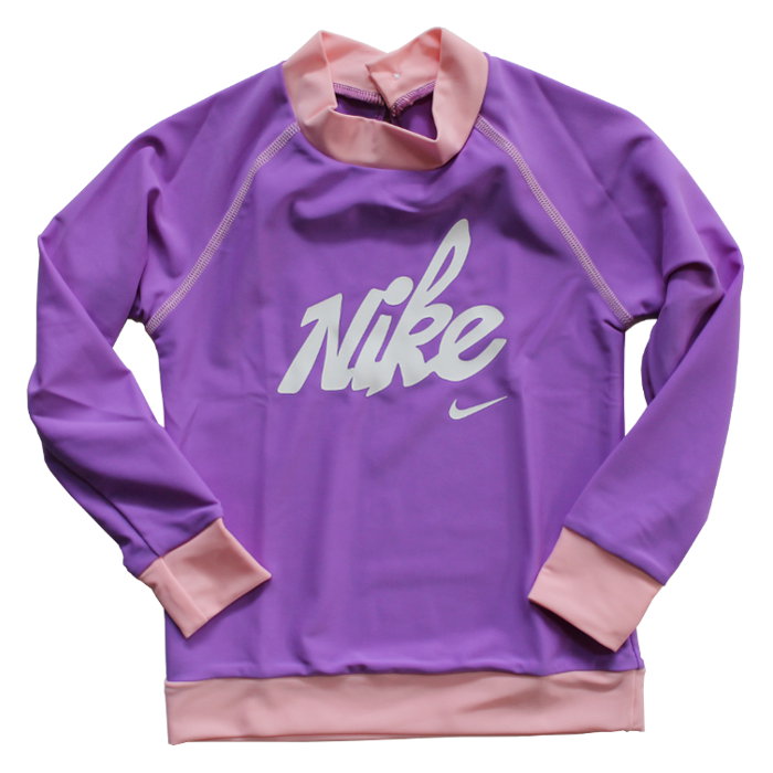 【あす楽対応】ナイキ(NIKE) TODDLER ロングスリーブ UV ラッシュガード (ガールズ キッズ 女の子 水着 日焼け 長袖 UVカット スイムウェア スイミング 水遊び) 1981922