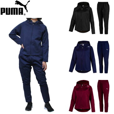 【あす楽対応・送料無料！】プーマ(PUMA)スウェット 上下セット(レディース ウィメンズ 女性 上下 セット ジャケット パンツ パーカー トレーニング ウェア スポーツ 運動 カジュアル)853906-853910