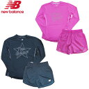 ニューバランス レディース ランニングセット (トップス 長袖 Tシャツ ショートパンツ パンツ ズボン ランニング ジョギング トレーニング 運動 スポーツ ...