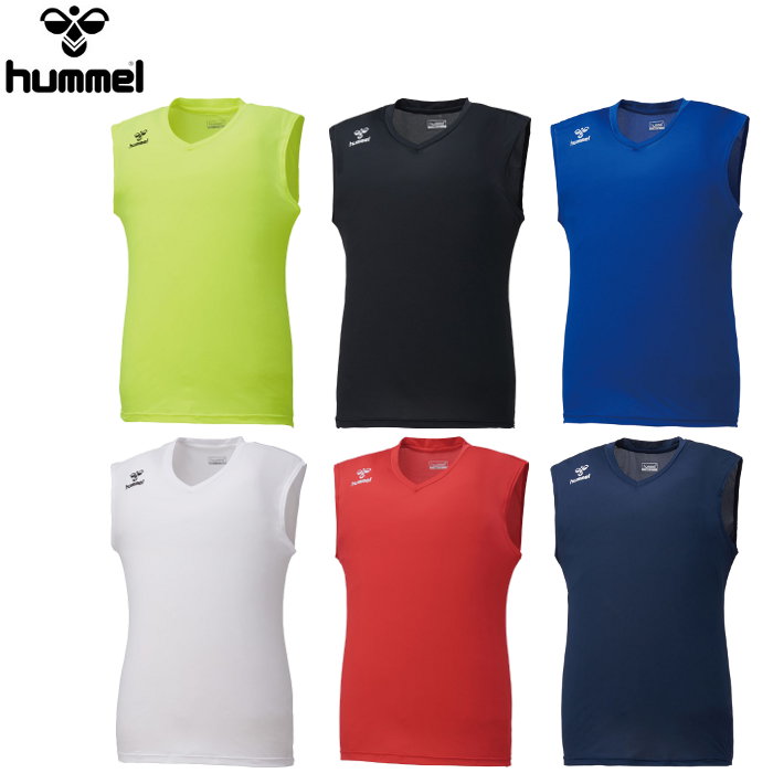 【あす楽対応】ヒュンメル(hummel)メンズ つめたインナーシャツ(タンクトップ インナー ノースリーブ 冷感 夏 運動 スポーツ トレーニング)HAP5028