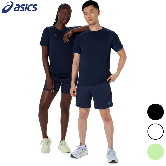アシックス メンズ Tシャツ (レディース 男女兼用 ランニング サッカー バレーボール バスケット ...