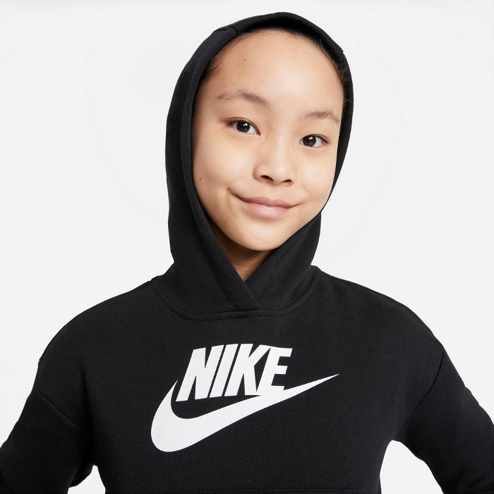 ナイキ ガールズ パーカー (スウェット トレーナー 子供服 ジュニア 女の子 ショール丈 カジュアル 遊び おしゃれ着 NIKE あす楽) DC7206-010 3