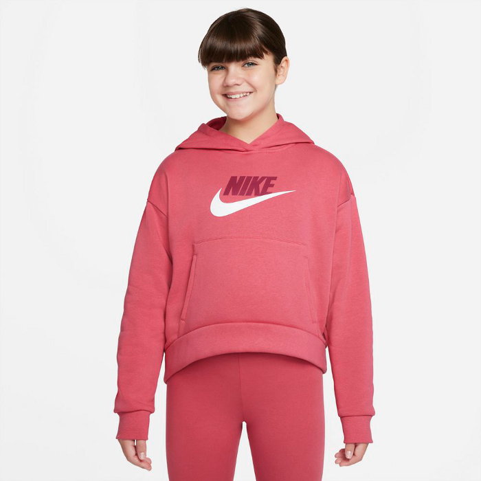 ナイキ ガールズ パーカー(スウェット トレーナー 子供服 ジュニア 女の子 ショール丈 カジュアル 遊び おしゃれ着 NIKE あす楽)DC7206-622