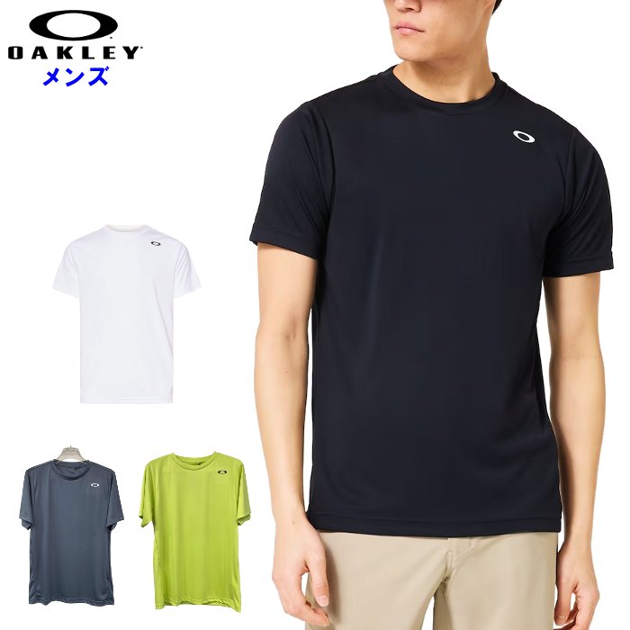 Rakuten - オークリー メンズ Tシャツ (半袖 シャツ ランニング スポーツウェア トレーニング 運動 普段着 ブラック 黒 ホワイト 白 OAKLEY 即日発送) FOA409006