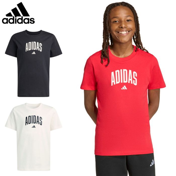 Rakuten - アディダス ジュニア Tシャツ (半袖 キッズ ウェア 子ども スポーツ 運動 小学生 小学校 通学 adidas 即日発送) JYD40