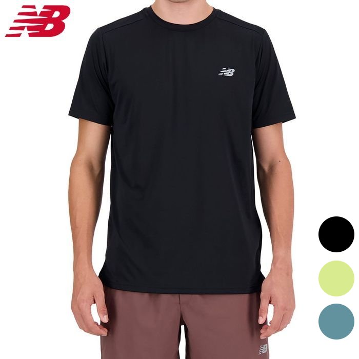 Rakuten - ニューバランス メンズ Tシャツ (半袖 ランニング ジョギング 軽量 吸汗速乾 通気性 スポーツウェア トレーニング 普段着 NEW BALANCE 即日発送) MT41222