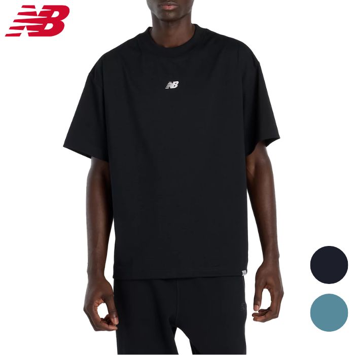 NEW BALANCE - ニューバランス メンズ Tシャツ (オーバーサイズ ゆったりシルエット ランニング ジョギング ナイトラン スポーツウェア トレーニング 普段着 NEW BALANCE 即日発送) MT6145W6