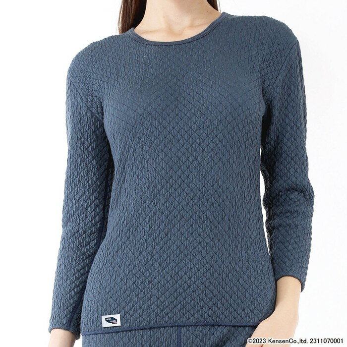 『BLACK FRIDAY☆20時〜全品P2倍』 Lサイズ チョモランマ レディース 長袖インナーシャツ 丸首 (健康肌着 女性 下着 防寒 あったか 保温 速...