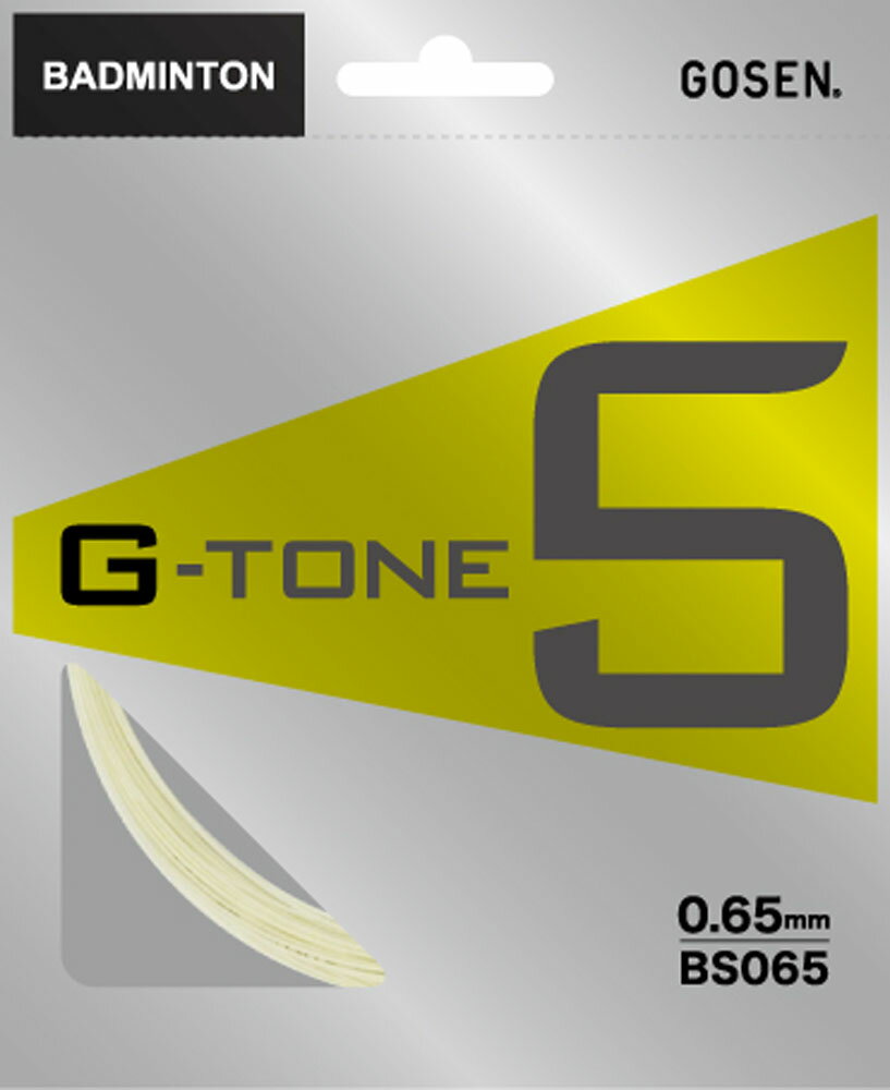 GOSEN(ゴーセン) バドミントン ガット G-TONE 5 ナチュラル BS065NA