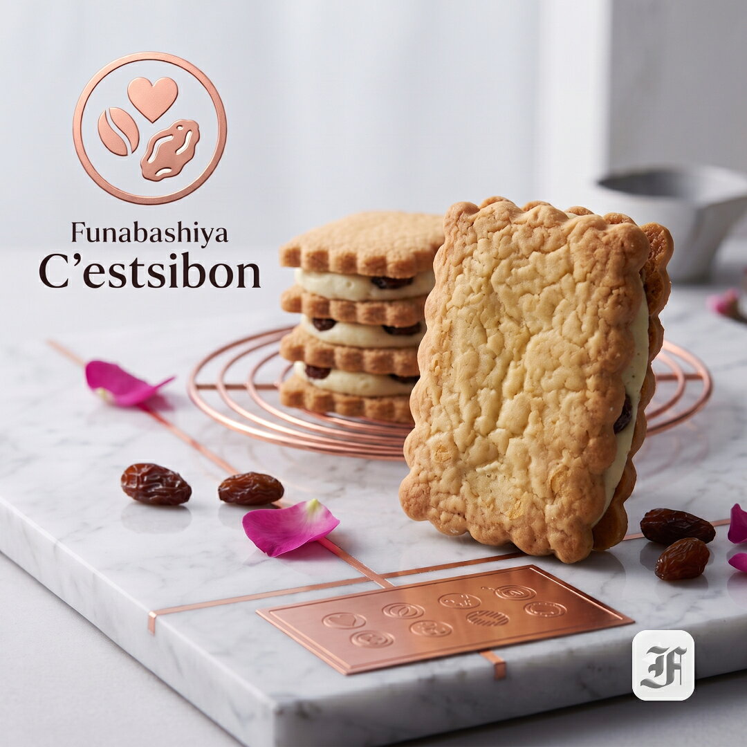 セシボン-C'estsibon-バターサンド-12枚入 はね駒 焼き菓子 詰め合わせ フルーツサンド バタークリームサンド レーズンサンド バターサンド バタークリーム ドライフルーツ 個包装 NHK 連続テレビ小説 あす楽対応 常温or冷蔵 銘菓 船橋屋 瀬止凡 福島県 相馬市 最強翌日配送