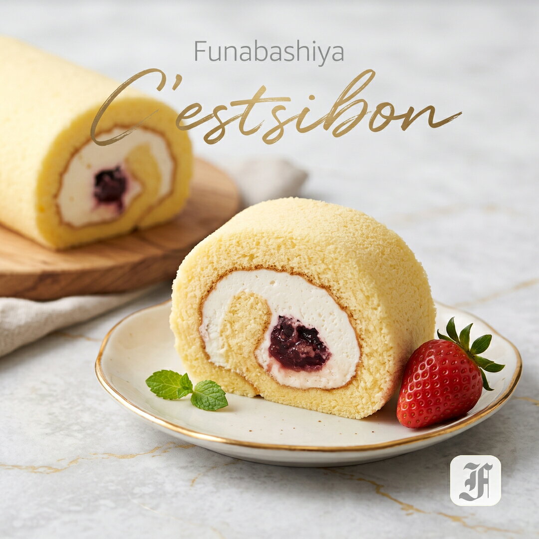 セシボン-C'estsibon-ふわふわストロベリーロールケーキ 苺 誕生日 プレゼント ギフト お祝い 内祝い お返し ケーキ 洋菓子 バレンタイン ホワイトデー 母の日 父の日 お中元 敬老の日 お歳暮 お年賀 春ギフ 夏ギフ 秋ギフ 冬ギフ 冷凍 最強翌日配送 あす楽 船橋屋 瀬止凡