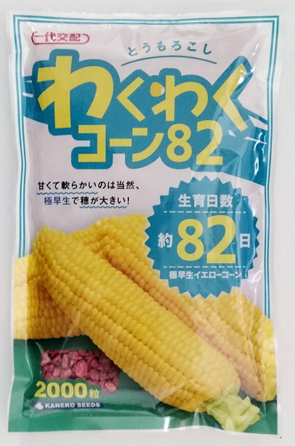 【カネコ種苗】わくわくコーン82 2000粒