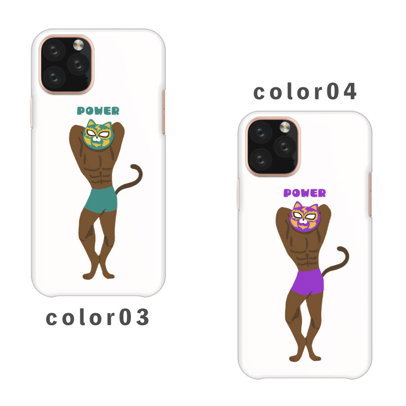 スマホケース かわいい おしゃれ 韓国 iPhone15 iPhone14 なんでも対応 iPhoneSE Google Pixel エクスペリア ギャラクシー 背面型 おもしろい ねこ 猫 動物 ボディビル プロレス マスク パワー 手書き シュール パステルカラー