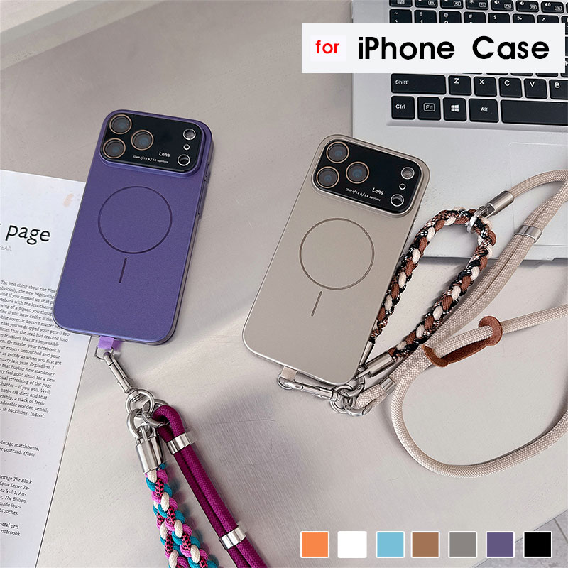 【ふくみ】iPhoneケース 2点セット ZENIX DESIGN TECH iPhone17 ケース スマホ ショルダーストラップ付き