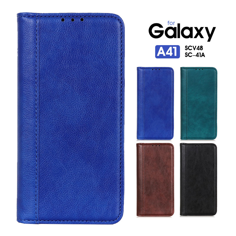 スマホケース Galaxy A41 docomo SC-41A au SCV48 ケース 手帳型 ギャラクシーA41 カバー マグネット内蔵 galaxya41カバー 財布型 ギャラクシーa41ケース ビジネス風 galaxy A41 カバー シンプル Galaxy A41手帳ケース