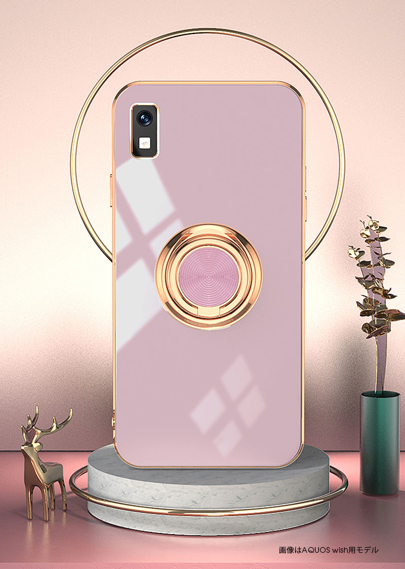 ≪ メッキ加工 アクオス ≫ AQUOS R7 wish wish2 wish3 wish4 SH-52E R9 Pro sense 9 sense8 sense6 sense6s sense7 sense7 Plus sense 4 lite basic 5G スマホ ケース カバー 多機種対応 リング付き おしゃれ 落下防止 キズ防止 車載ホルダー スタンド AQUOS R8 Proケース 3