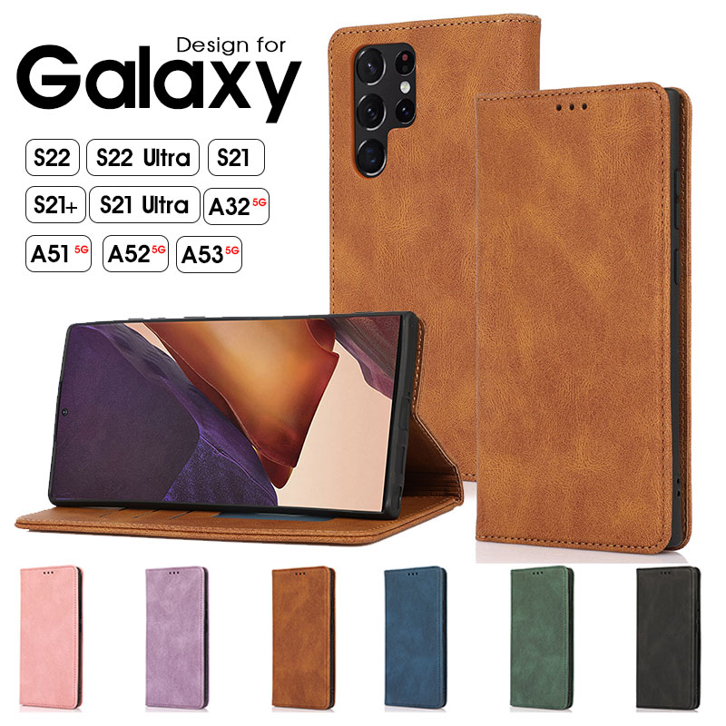 スマホケース Galaxy A25 5Gケース Galaxy S22 S22 Ultra Galaxy S21 S21+ S21 Ultra Galaxy A32 A51 A52 5G A53 5Gケース カード収納 財布型 レザーケース Galaxy a53 5Gケース スタンド機能 Galaxy a52 5Gカバー 手帳型 ギャラクシー S22ケース カード収納