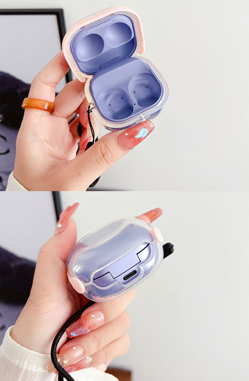 Galaxy Buds FEケース Galaxy Buds Pro/Buds2 Proケース 透明 ワイヤレスイヤホン ...