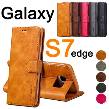 スマホケース Galaxy S7 edgeケース 財布型 Galaxy S7 edge 横開き Galaxy S7 edge手帳型スマホケースケース シンプル ビジネス ギャラクシーS7 エッジ 人気 スマホケース Galaxy S7 edge保護 ギャラクシーS7 エッジケース SC-02H SCV33ケース カード入れ