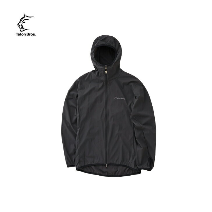 【Teton Bros. ティートンブロス】WS WIND RIVER HOODY (Women) ウィメンズウインドリバーフーディー Black ブラック ウインドシェル 撥水加工 防風 耐久性 軽量 薄手 パッカブル仕様 登山 トレッキング 山行 アウトドア TB251-19W
