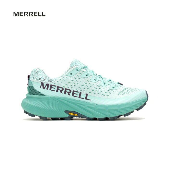 【MERRELL メレル】AGILITY PEAK 5 アジリティー ピーク5 ウィメンズ FROST BLUE フロストブルー トレイルランニングシューズ 高機能エンジニアードメッシュ 軽量 通気性 フィット感 Vibramソール グリップ性 ランニング トレラン アウトドア 068266 国内正規品