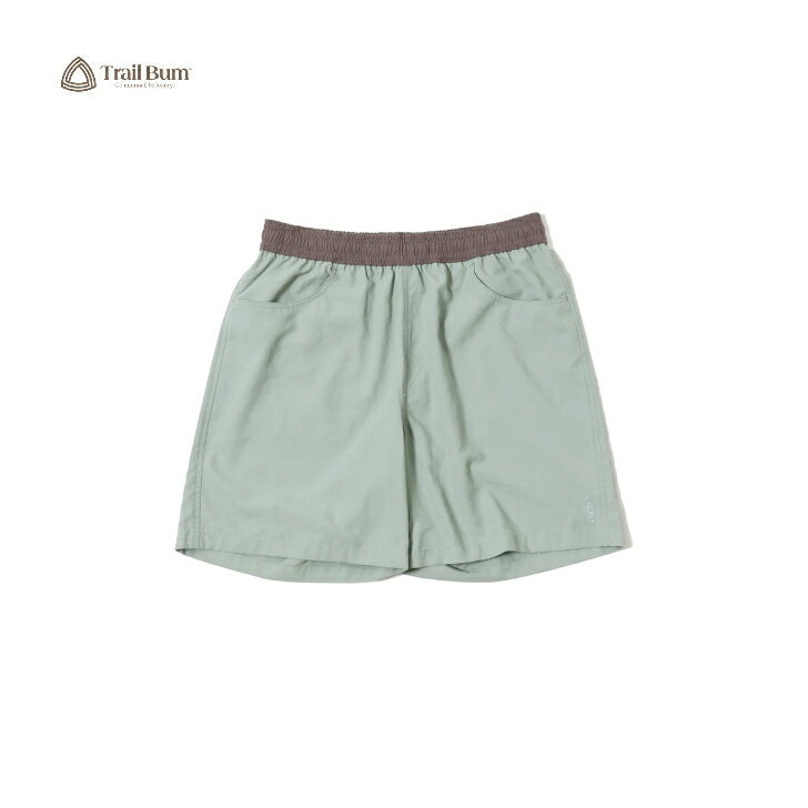 【TRAIL BUM トレイルバム】LAGO SHORT ラーゴ ショーツ GREEN TINT ショートパンツ ショーツ 軽量 速乾 タウンユース 水辺 アウトドア