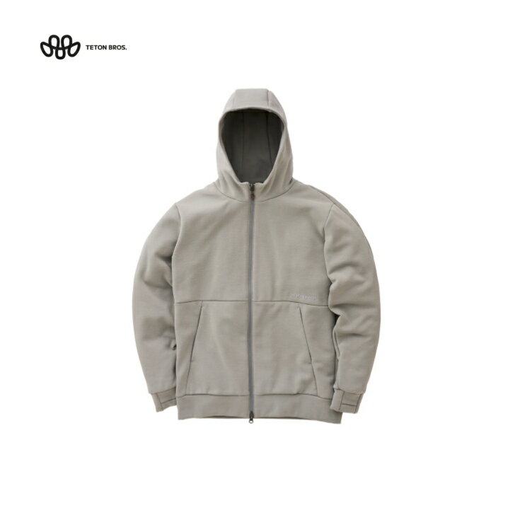 【TETON BROS. ティートンブロス】OCTA Fleece Zip Hoody オクタフリースジップフーディ Gray グレー ..