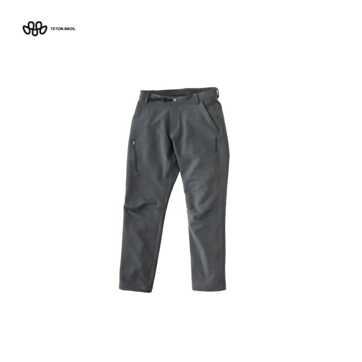 【TETON BROS. ティートンブロス】Crag Pant クラッグパンツ メンズ Gunmetal ガンメタル パンツ ソフトシェル オールシーズン 遠赤外線効果 低温時に保温 高温時にクーリング効果 ストレッチ 耐久性 トレッキング アウトドア TB253-32