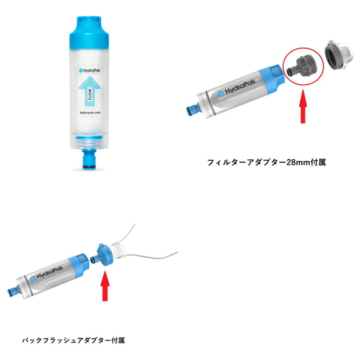 【HydraPak ハイドラパック】28mm PNP インラインフィルター 浄水器 スクイーズ 重力式 28mm径 日本製の中空糸膜 BPA, PVCフリー お手入れ簡単 アウトドア F02 国内正規品 functionjunctiontokyo-10011367 FUNCTIONJUNCTION サンプル画像2