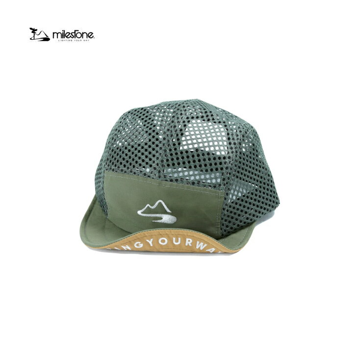 Argentina （Clubs） - 【milestone マイルストーン】milestone Original Cap MSC-024 マイルストーンオリジナルキャップ フォレスト ワンサイズ キャップ 帽子 ワイヤーブリム サイズ調整可能 ツバ裏刺繍 LIGHTING YOUR WAY トレラン ハイク ファストパッキング 山行 キャンプ アウトドア MSC-024