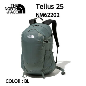 【国内正規品】【2022春夏】【THE NORTH FACE ノースフェイス 】Tellus 25 テルス25 BL バルサムグリーン ワンサイズ 26L バックパック 日帰りハイキング 山小屋泊 旅行 デイリーユース NM62202