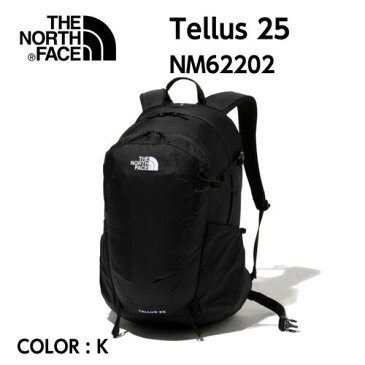 【国内正規品】【2022春夏】【THE NORTH FACE ノースフェイス 】Tellus 25 テルス25 K ブラック ワンサイズ 26L バックパック 日帰りハイキング 山小屋泊 旅行 デイリーユース NM62202