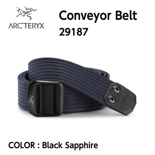 【国内正規品】【2022春夏】【ARC'TERYX アークテリクス】Conveyor Belt コンベヤー ベルト Black Sapphire ウェビングベルト スリム幅 32mm 29187